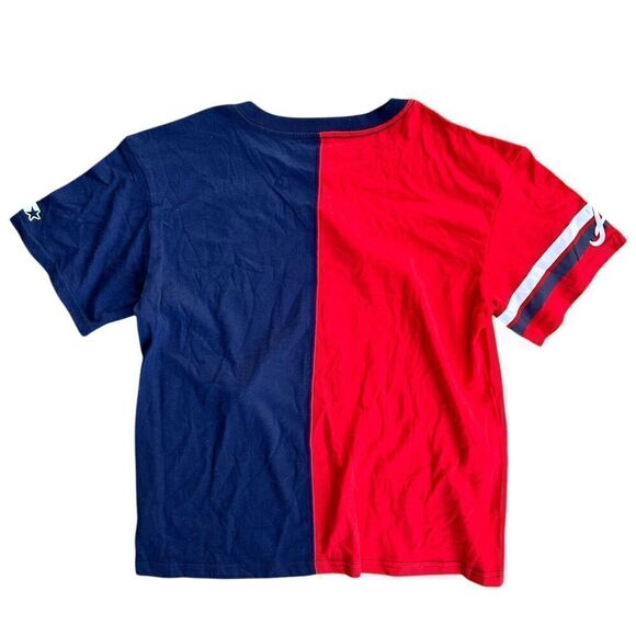 Atlanta Braves Starter Women's Power Move T-Shirt - Navy/Red Large - Picture 2 of 7